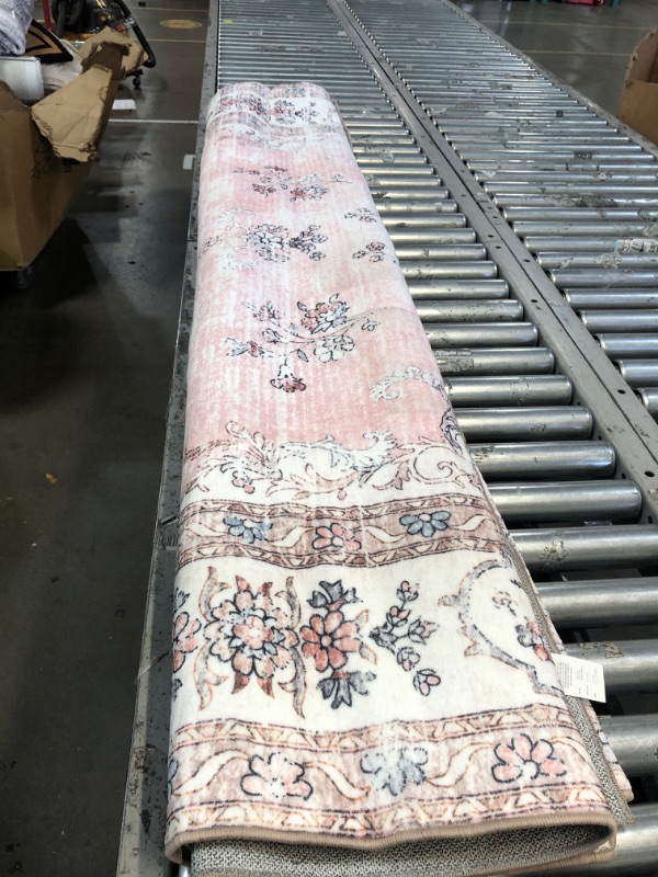 Photo 1 of 6x8ft Area Rug with Antique Design Pink 