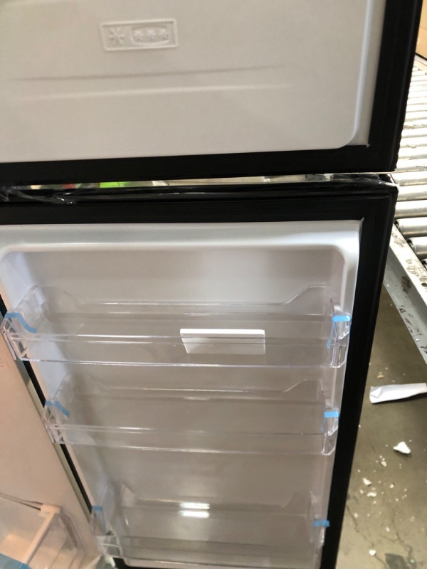 Photo 4 of 7.3 cu. ft. 2-Door Mini Fridge in Black with Freezer