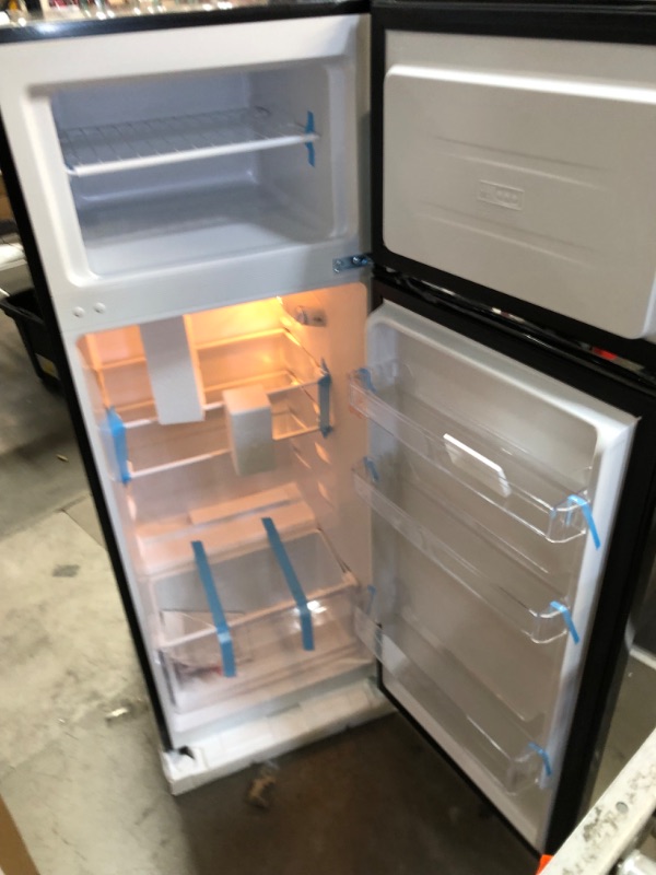 Photo 2 of 7.3 cu. ft. 2-Door Mini Fridge in Black with Freezer