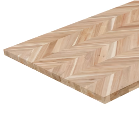 Photo 3 of [READ NOTES]
allen + roth 6-ft x 39-in x 1.5-in Natural Chevron Straight Acacia Butcher Block Countertop
