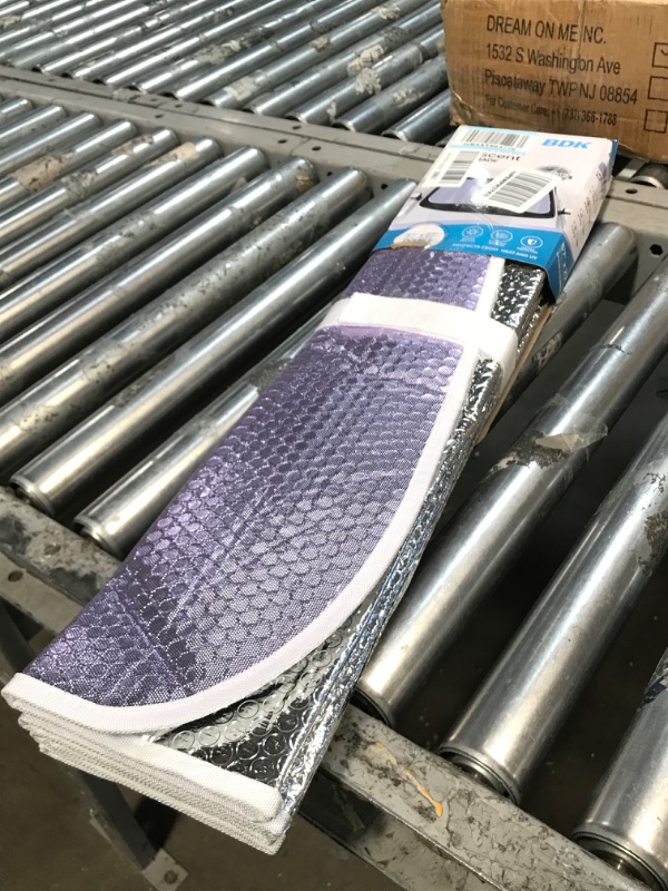 Photo 1 of Lavender Shine, Front Windshield Sunshade-Accordion Folding Auto Shade for Car Truck SUV-Blocks UV Rays Sun Visor Protector-Keeps Your Vehicle Cool- 57 x 27 in