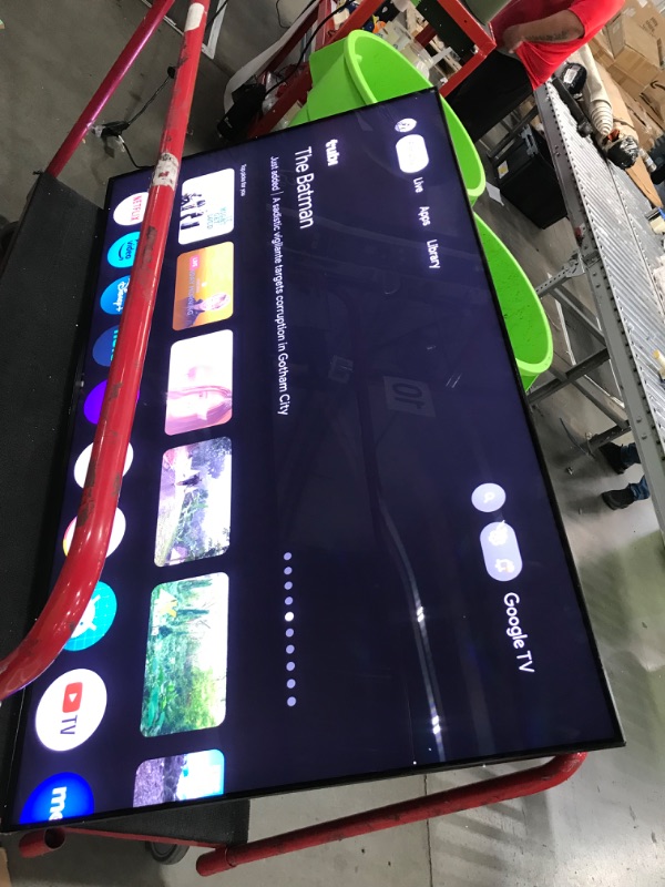 Photo 1 of TCL 75-Inch QM8 QLED 4K Smart Mini LED TV with Google TV (75QM850G, 2023 Model) Dolby Vision, Dolby Atmos, HDR Ultra, Game Accelerator up to 240Hz, Voice Remote, Works with Alexa, Streaming Television 75 inches