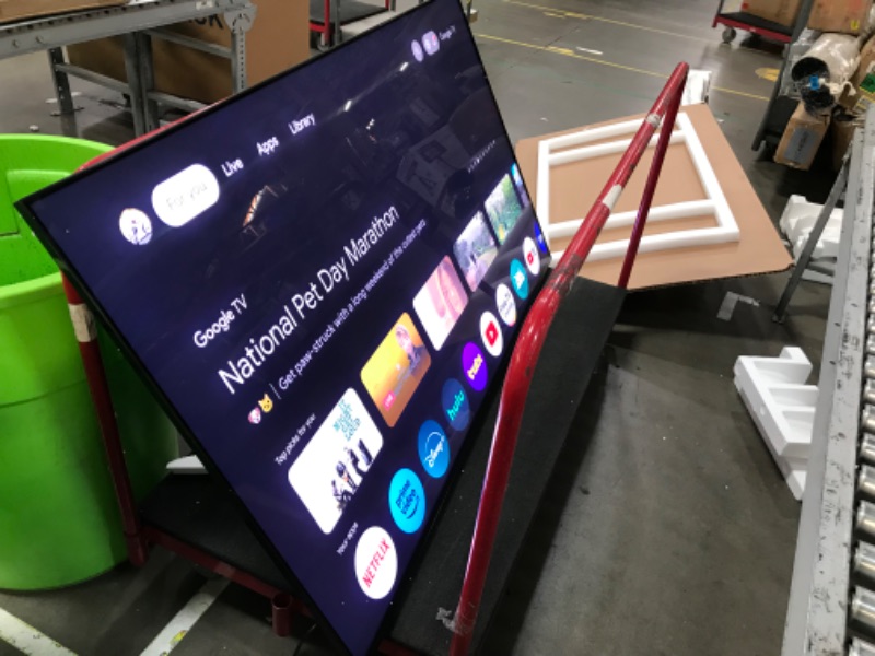 Photo 1 of TCL 75-Inch QM8 QLED 4K Smart Mini LED TV with Google TV (75QM850G, 2023 Model) Dolby Vision, Dolby Atmos, HDR Ultra, Game Accelerator up to 240Hz, Voice Remote, Works with Alexa, Streaming Television 75 inches