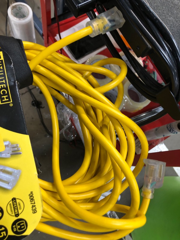 Photo 1 of Utilitech Pro Contractor Cord 50ft 12/3 - Yellow 