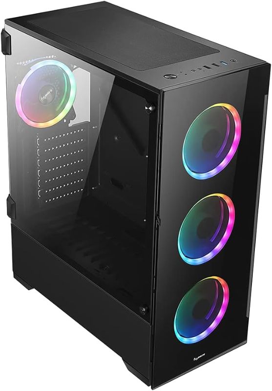 Photo 1 of Bgears b-Voguish Gaming PC with Tempered Glass ATX Mid Tower & CoolerMaster MasterLiquid ML240L RGB V2, Close-Loop AIO CPU Liquid Cooler, 3rd Gen Dual Chamber Pump, 240 Rad Gaming PC + Liquid Cooler