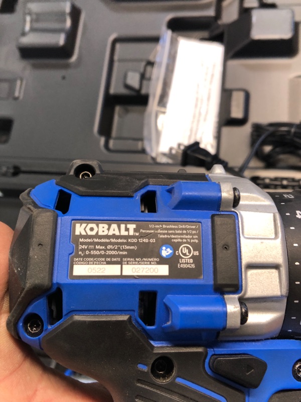 Photo 4 of Kobalt XTR 24-Volt Max 1/2-in Brushless Cordless Drill (Charger Included)