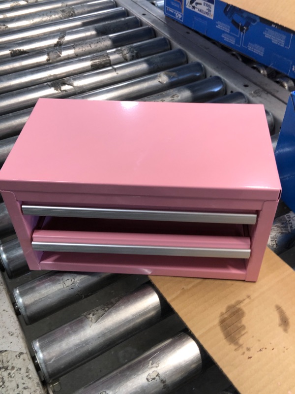 Photo 3 of Kobalt Mini 10.83-in 2-Drawer Pink Steel Tool Box Item #5462039 |Model #