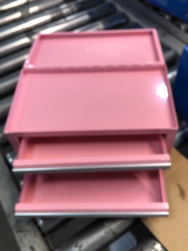 Photo 2 of Kobalt Mini 10.83-in 2-Drawer Pink Steel Tool Box Item #5462039 |Model #