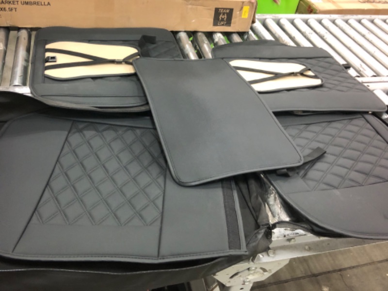 Photo 1 of Aierxuan Chevy Silverado GMC Sierra 2 Front Seat Covers Pickup Custom Fit 2007-2023 1500 2500HD 3500HD Crew Double Extended Cab Waterproof Leather Seat Protectors(2 PCS Front, Black) 2 PCS Front/Black