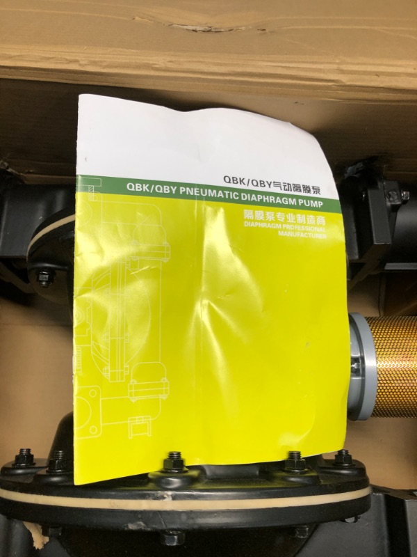 Photo 3 of Air-Operated Double Diaphragm Pump, 2 inch Inlet & Outlet, Aluminum Alloy Body, 158.4 GPM & Max 120PSI, Nitrile Diaphragm Transfer Pump for Petroleum, Diesel, Oil and Low Viscosity Fluids 159GPM Cast Iron Nitrile