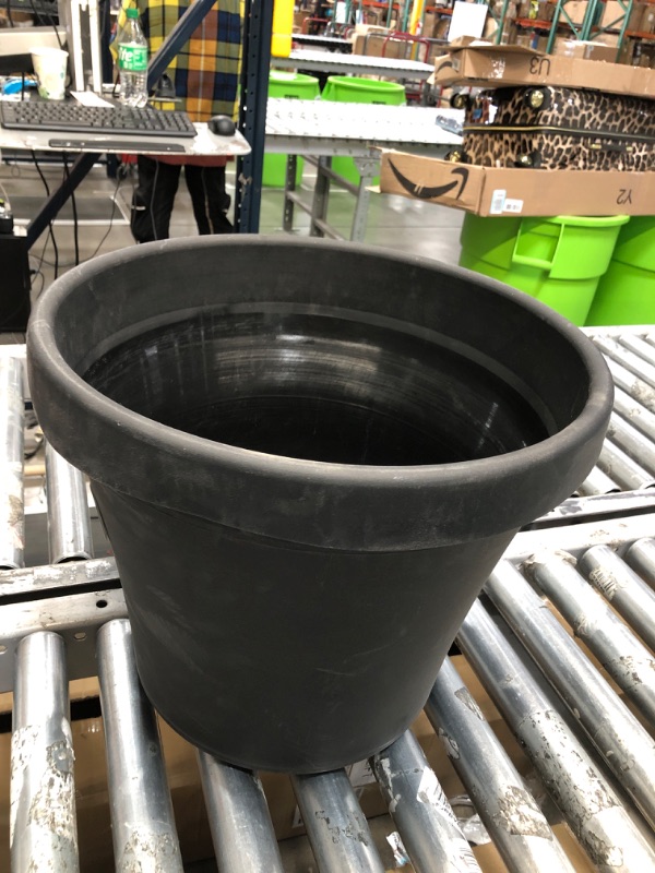 Photo 2 of Bloem Terra Pot 16" Planter - Black