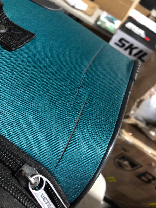 Photo 5 of ***DAMAGED - SLASHED - SEE PICTURES - NO PACKAGING***
U.S. Traveler Aviron Bay Expandable Softside Luggage with Spinner Wheels, Teal, 2-Piece Set (23/31) 2-Piece Set (23/31) Teal