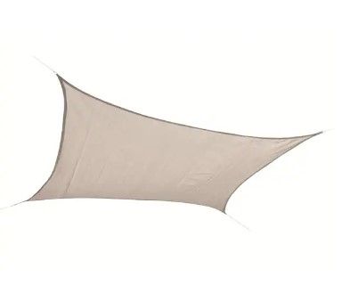 Photo 1 of 12 ft. x 12 ft. Almond Rectangle Shade Sail
