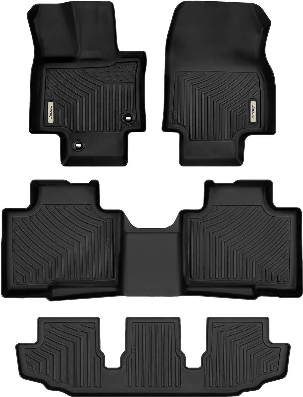 Photo 1 of 1St Row & 2nd Row Floor Mats Liners with 3rd Row Cargo Liners 