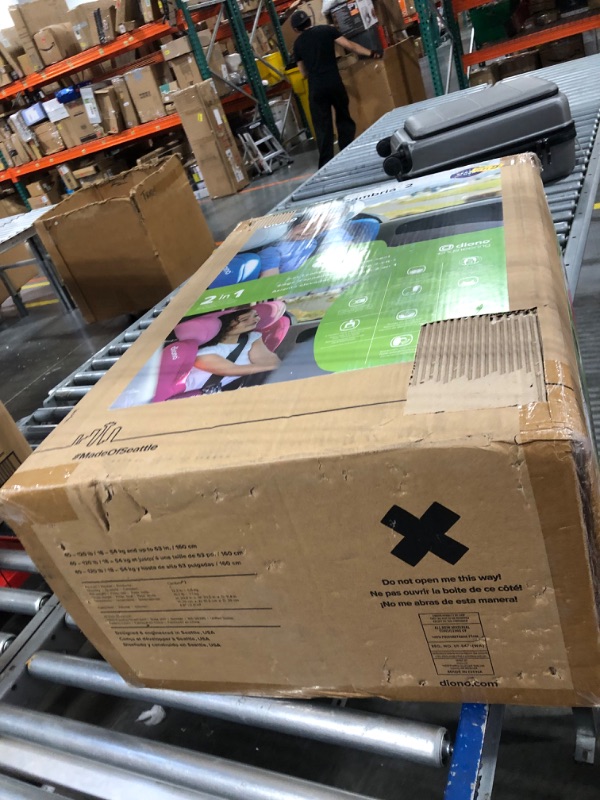 Photo 1 of Diono Cambria 2 XL 2022, Dual Latch Connectors, 2-in-1 Belt Positioning Booster Seat, High-Back to Backless Booster with Space and Room to Grow, 8 Years 1 Booster Seat, Black NEW! Black