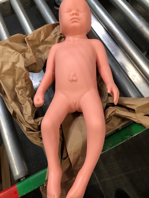 Photo 2 of Anatomically Correct Baby Doll, Plastic Educational High Simulation Full Term Baby Simulator Model for Teaching, Newborn Baby Care Model