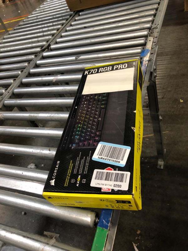 Photo 4 of Corsair K70 RGB PRO Wired Mechanical Gaming Keyboard (CHERRY MX RGB Speed Switches: Linear and Rapid, 8,000Hz Hyper-Polling, PBT DOUBLE-SHOT PRO Keycaps, Soft-Touch Palm Rest) QWERTY, NA - Black Cherry Speed- Fast K70 RGB PRO Black