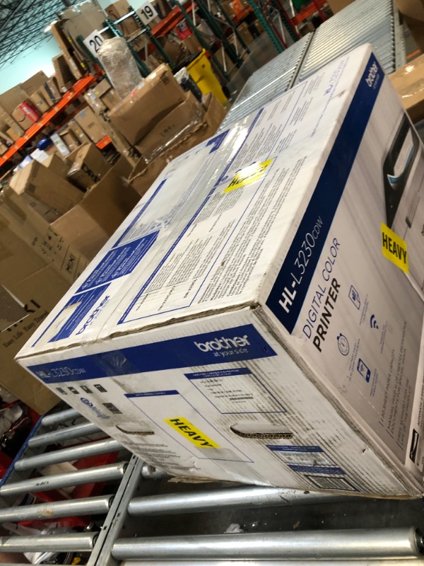 Photo 1 of Brother HL-L3230CDW Compact Digital Color Printer Providing Laser Printer Quality Results with Wireless Printing and Duplex Printing, Amazon Dash Replenishment Ready, White New Model: HLL3230CDW