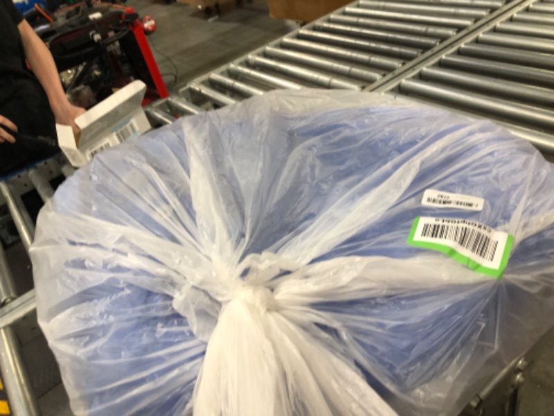 Photo 2 of **USED**Tarp Cover Blue Waterproof  Great for Tarpaulin Canopy Tent, Boat, RV Or Pool Cover!!! (Standard Poly Tarp Blue-lightweight Protection