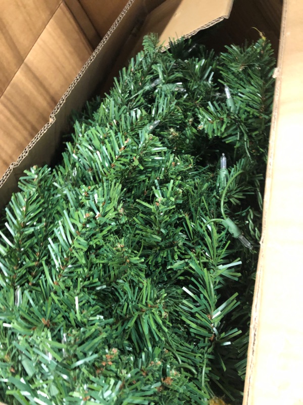 Photo 3 of **Tree Base Is Missing**
SWEET SHINE 6.5ft Pre-lit Artificial Green Christmas Tree with 300 LED Warm White UL Listed String Lights (6.5ft Warm White)