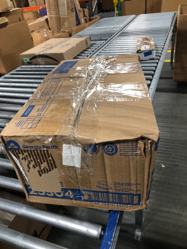 Photo 1 of Pacific Blue Basic S-Fold Recycled Paper Towels by GP PRO (Georgia-Pacific), Brown, 23504, 250 Towels Per Pack, 16 Packs Per Case (4000 Total), 9.20" x 10.20"