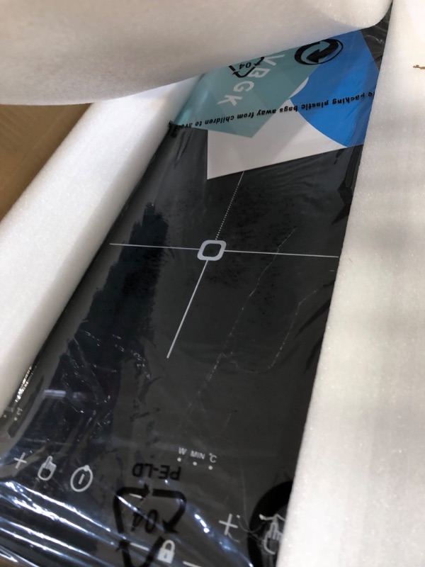 Photo 1 of VBGK Double Induction Cooktop, 12 Inch Induction Cooker with induction burner,with LCD Touch Screen 9 Levels Settings with Child Safety Lock & Timer 110V 2 burner induction cooktop