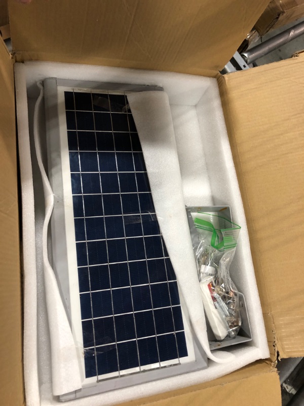Photo 1 of WYWNA Solar Outdoor Street Light - 6500K LED Solar Powered Street Lights Waterproof Dusk to Dawn Motion Sensor Commercial Solar Parking Lot Lights with Remote Control, for Yard Path 60000LM ***USED****FOR PARTS****