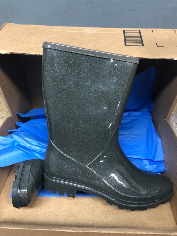 Photo 1 of GLITTERY RAIN BOOTS GREY 9