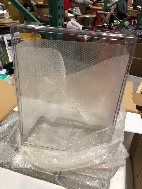 Photo 10 of ** MINOR DAMAGE ALL BINS HAVE CRACKED CORNERS STILL FUNCTIONAL**
mDesign Plastic Stackable Office Storage Organizer Bin Containers with Front Pull Drawer and Labels 4 BINS