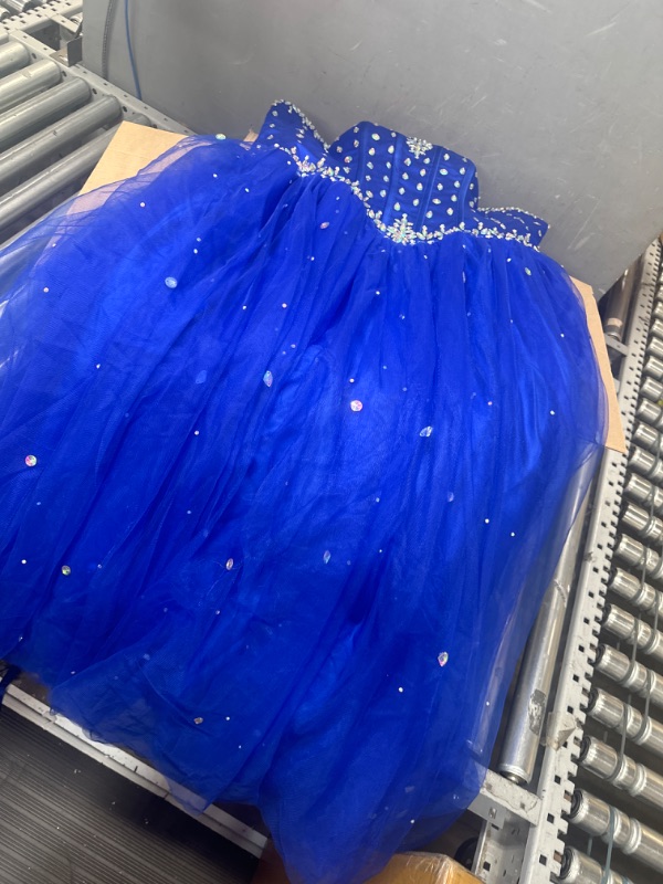 Photo 1 of Dark blue sweet 15 dress with diamonds medium 