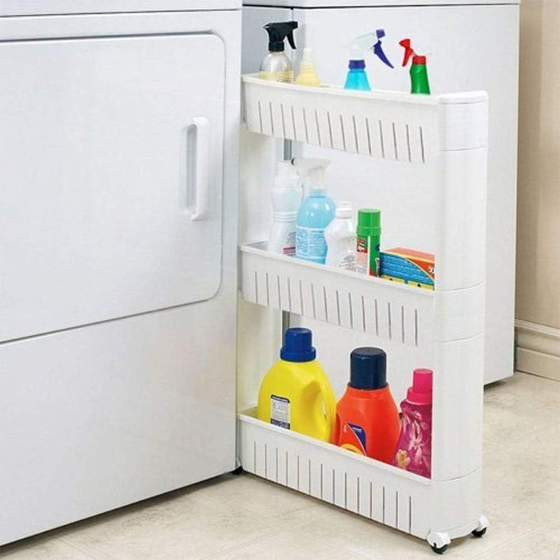 Photo 1 of (READ FULL POST) Narrow Sliding Storage Organizer Rack