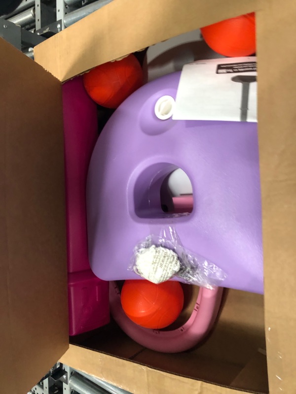 Photo 2 of ***USED - LIKELY MISSING PARTS - UNABLE TO VERIFY FUNCTIONALITY***
Little Tikes Easy Score Basketball Set, Pink, 3 Balls