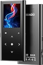 Photo 1 of 64 GB Clip MP3 Player, ZOOAOXO Music Player with Bluetooth 5.2, HD Screen, HiFi Sound, Voice Recorder, FM Radio, Pedometer, 1.04 oz Ultra-Light, Great for Sports, Card Reader and Earphones Included