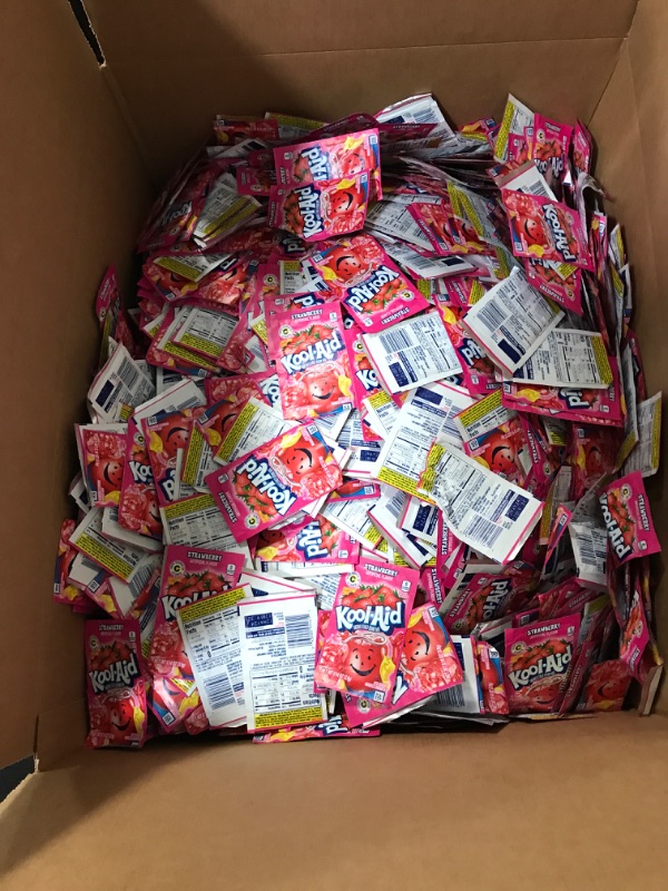 Photo 2 of  Strawberry Kool-Aid Packs Strawberry 0.14 Ounce  500 plus packs