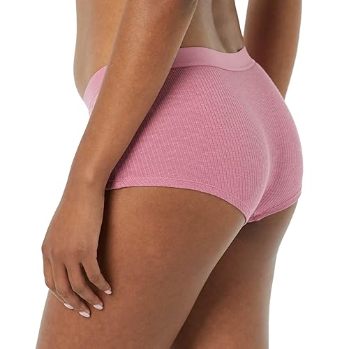 Photo 1 of Essentials Womens Ribbed Boyshort Underwear
