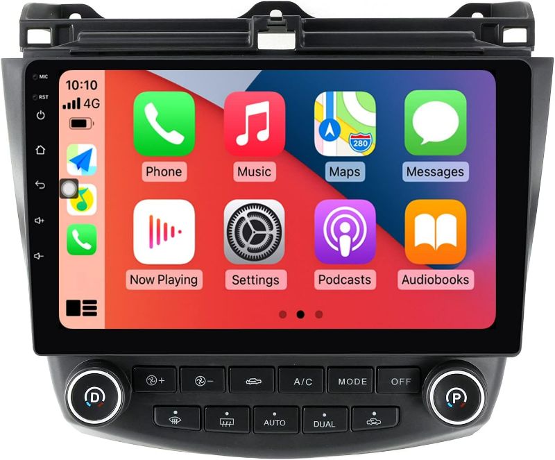 Photo 1 of MekedeTech Android 11 Car Radio Player 10.1 inch Touch Screen Navigation System for Honda Accord 7th 2002 2003 2004 2005 2006 2007 Head Unit Support WiFi DVR Rear View Bakcup Camera 4-Core 2+32G