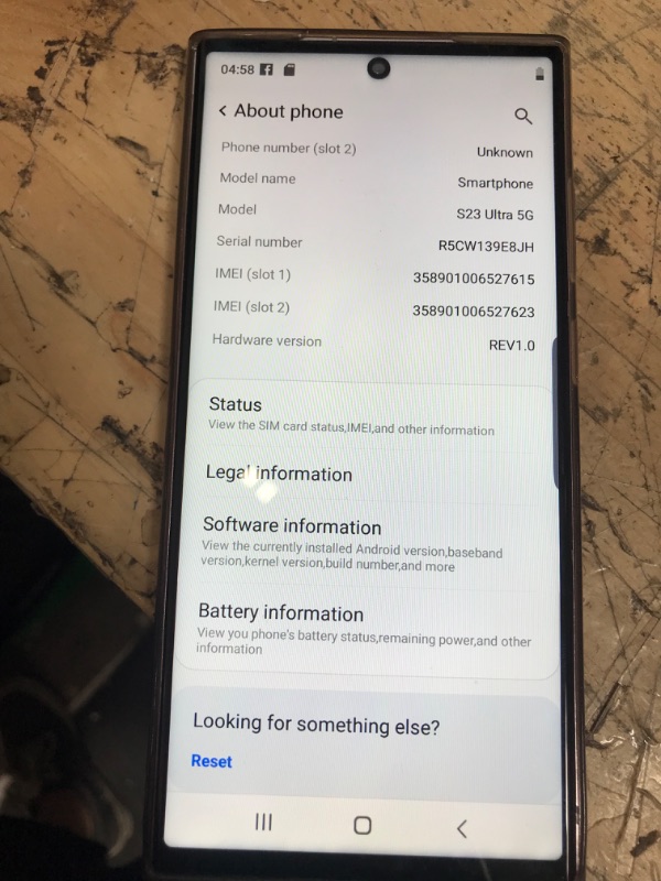 Photo 3 of *USED MISSING STYLUS* SAMSUNG Galaxy S23 Ultra 5G SM-S918B/DS 512GB 12GB RAM, 200 MP Camera, Factory Unlocked – Lavender