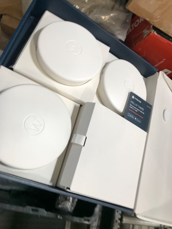 Photo 3 of Motorola MH7603 | WiFi 6 Router + Intelligent Mesh System | 3-Pack | Easy Setup, Security, Adblocking & Parental Controls with The Motosync app | AX1800 WiFi Three Pack