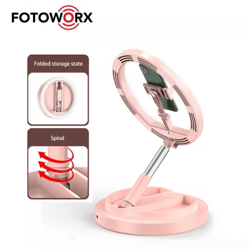 Photo 1 of 12 Inch Foldable Desk Floor Selfie Ring Light
