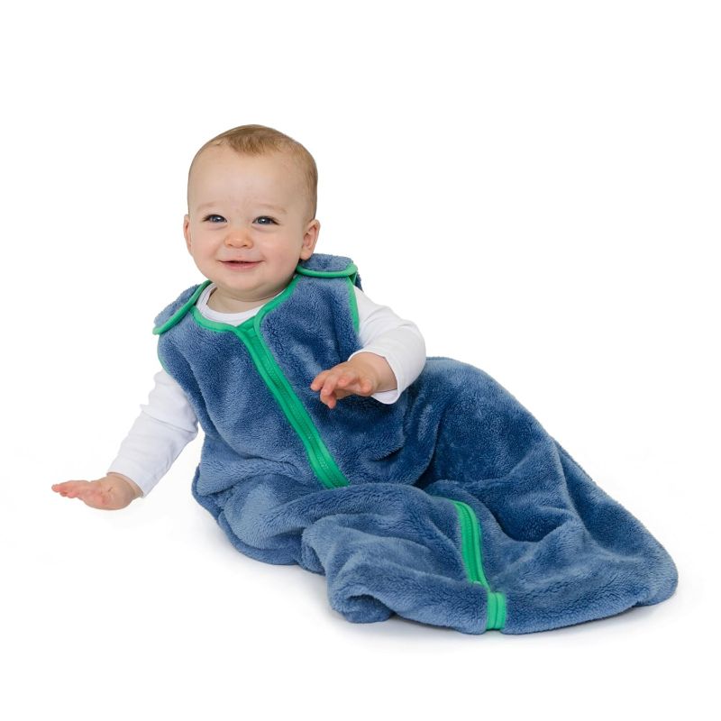 Photo 1 of baby deedee Sleep nest Teddy Baby Sleeping Bag Sack for Boys and Girls Infants and Newborns, Soft Blue, Medium (6-18 Month) Medium (6-18 Month) Soft Blue