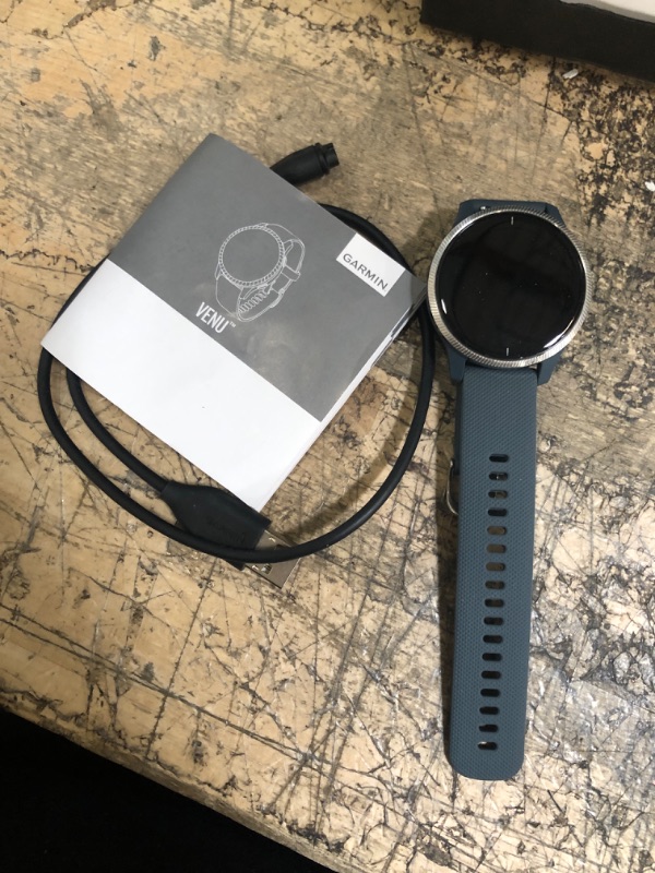 Photo 1 of Garmin Venu Sportswatch, Granite/Silver REFURB