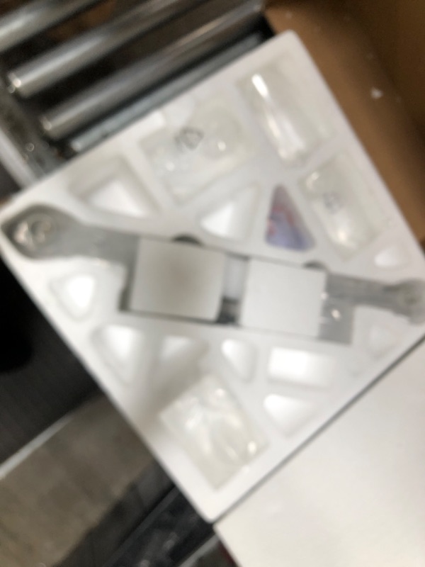 Photo 1 of DRNANLIT 4-Light Bathroom Light, Brushed Nickel Vanity Lighting Fixture Over Mirror with Clear Glass Shade,Wall Lamp for Kitchen Living Room Bedroom (4-Light, Brushed Nickel) Brushed Nickel 4-light