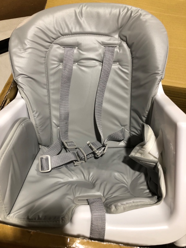 Photo 2 of (used item)(see all images) Dream on Me Portable 2-in-1 Table Talk High Chair, Gray