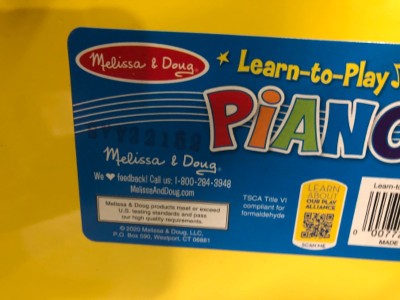 Photo 4 of *NO SONG BOOK INCLUDED**Melissa & Doug Learn-To-Play Piano With 25 Keys Toy Piano For Baby, Kids Piano Toy, Toddler Piano Toys For Ages 3+