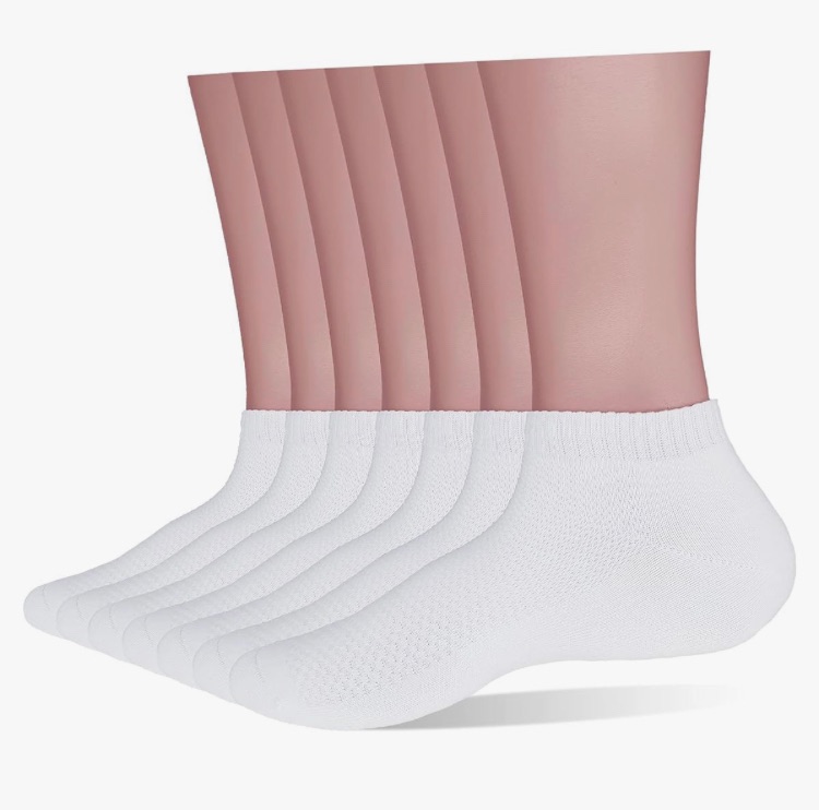 Photo 1 of 100% Cotton Socks for Men and Women - Thin Low Cut Ankle Socks 7 PAIRS
SIZE: 6-9 