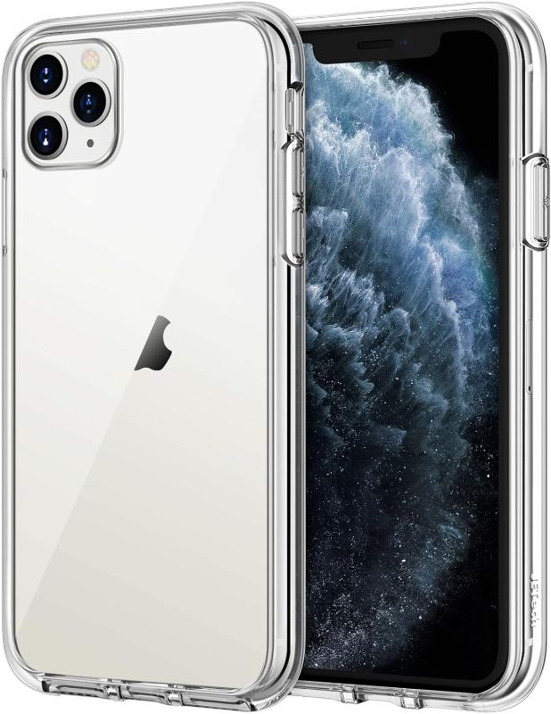 Photo 1 of JETech Case for iPhone 11 Pro Max 6.5-Inch, Non-Yellowing Shockproof Phone Bumper Cover, Anti-Scratch Clear Back (Clear)
