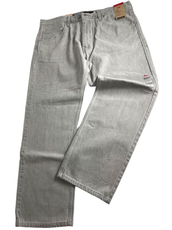 Photo 1 of Levi’s SilverTab Jeans Gray Relaxed Fit Straight Vintage Style Men’s 38 X 30 NEW
