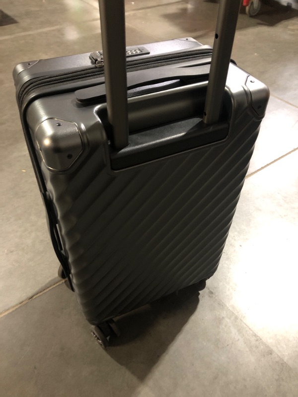 Photo 4 of (READ FULL POST) LUGGEX PC Silver Carry On Luggage 22x14x9 - Expandable Hard Shell Suitcase with Spinner Wheels Silver 20