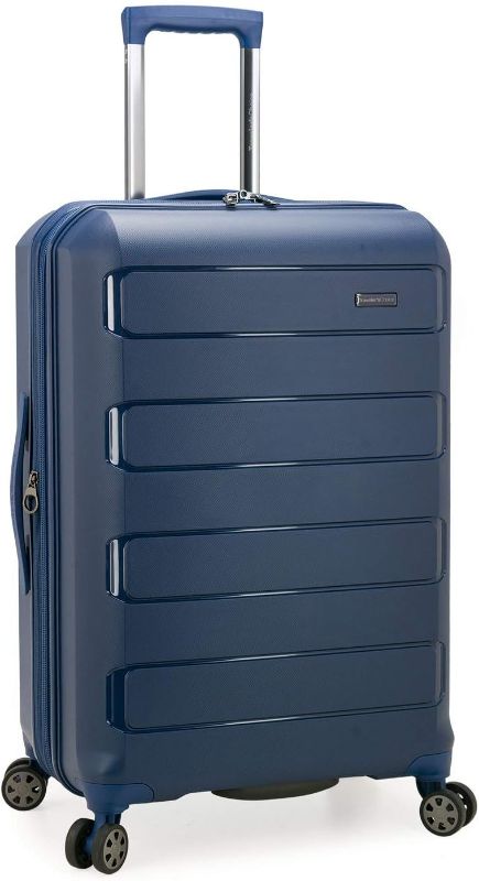 Photo 1 of [READ NOTES] Traveler's Choice Pagosa Indestructible Hardshell Expandable Spinner Luggage, Navy, Check-in Only