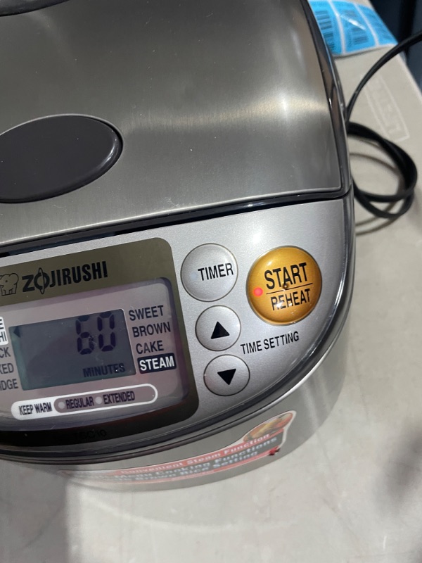 Photo 1 of Zojirushi NS-TSC10 5-1/2-Cup (Uncooked) Micom Rice Cooker and Warmer, 1.0-Liter 5.5 cups Rice Cooker
